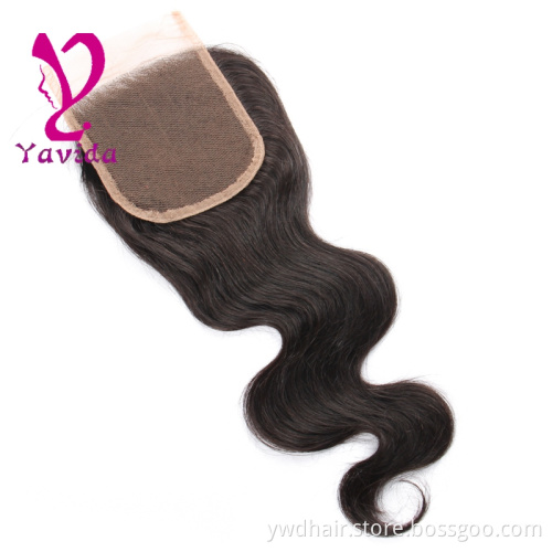 Accept Dropshipping Alibaba Express Hotsale Swiss Lace closure 4*4 / Lace frontal 13*4 with Indian Hair